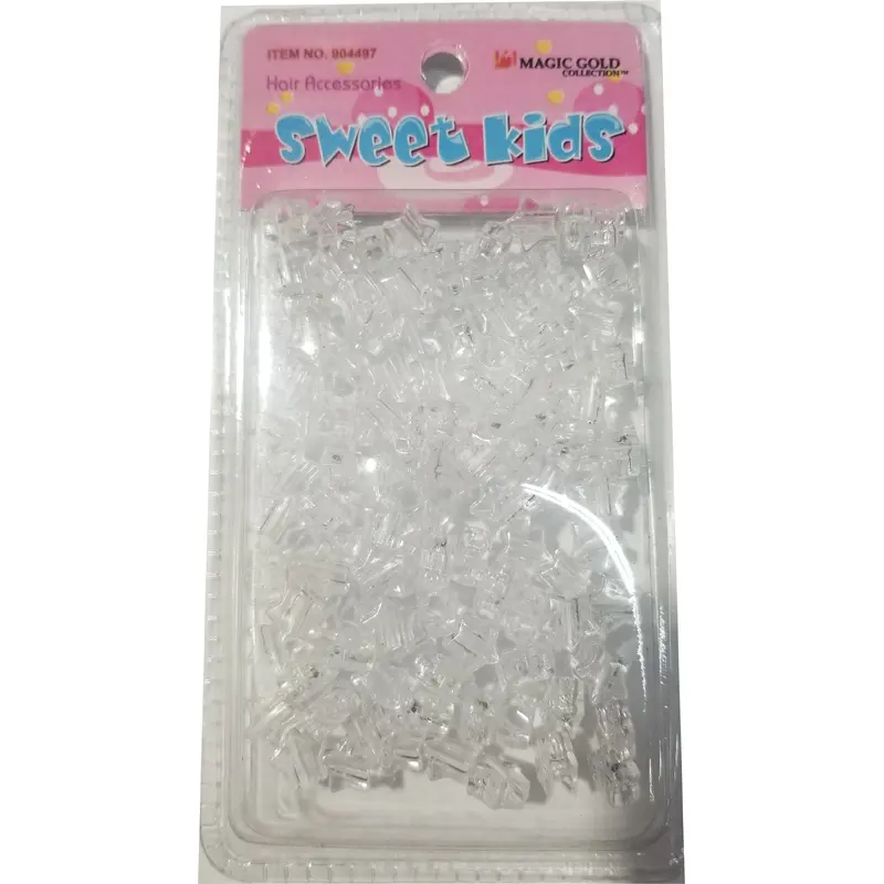 Sweet Kids Hair Beads - Star Clear #1653