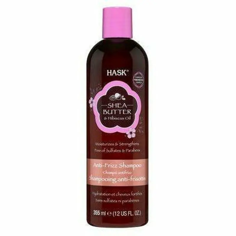 Hask: Shea Butter & Hibiscus Oil Anti-Frizz Shampoo 12oz
