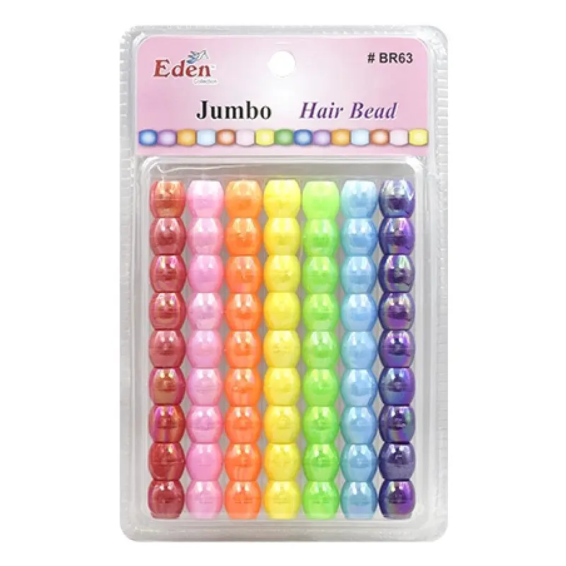 Eden Jumbo Hair Beads - Glossy Assorted #BR63AAB