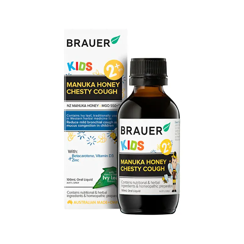 Brauer Kids Manuka Honey Chesty Cough (2+ years) 100ml