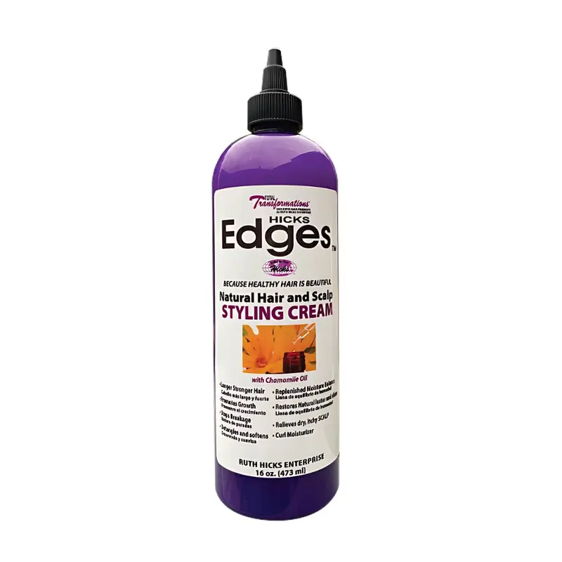 Hicks Edges Natural Hair and Scalp Styling Cream - 16 oz