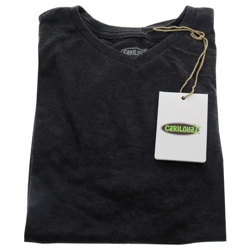Cariloha Bamboo V-Neck Tee T-Shirt - Charcoal Heather by Cariloha for Men - 1 Pc T-Shirt (S)
