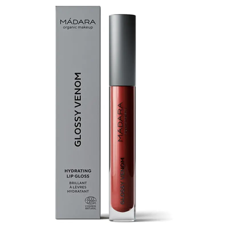Madara Glossy Venom Lip Gloss 4ml - Vegan Red