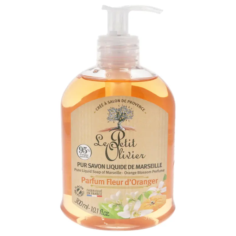 Le Petit Olivier Pure Marseille Liquid Soap - Orange Blossom Perfume by Le Petit Olivier for Women - 10.1 oz Soap