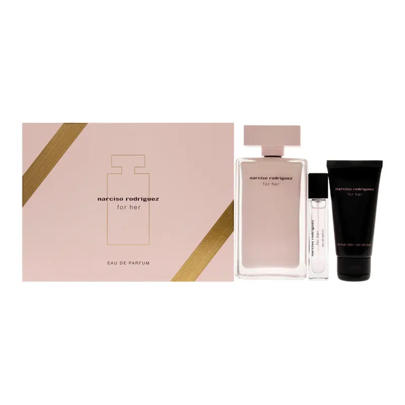 Narciso Rodriguez Narciso Rodriguez For Women - 3 Pc Gift Set Eau De Parfum Spray 10ml/0.33oz Eau De Parfum Spray 50ml/1.6oz Body Lotion 100ml/3.3oz