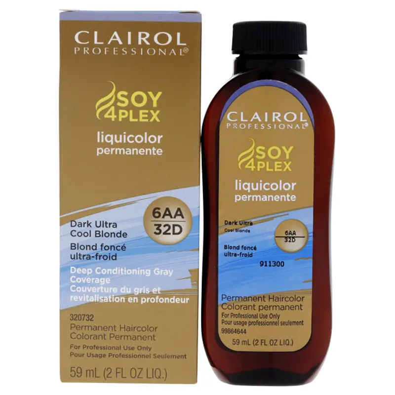 Clairol Professional Liquicolor Permanent Hair Color 32D - Dark Ultra Cool Blonde by Clairol for Unisex - 2 oz Hair Color