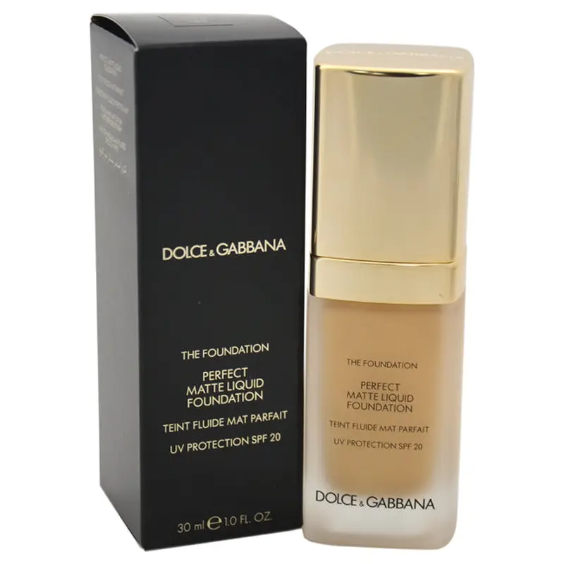 Dolce and Gabbana Perfect Matte Liquid Foundation SPF 20 - 100 Natural Glow by Dolce and Gabbana for Women - 1 oz Foundation