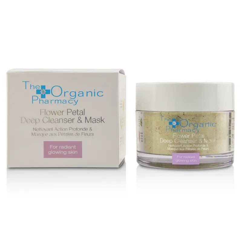 The Organic Pharmacy Flower Petal Deep Cleanser & Mask - For Radiant Glowing Skin  60g/2.14oz