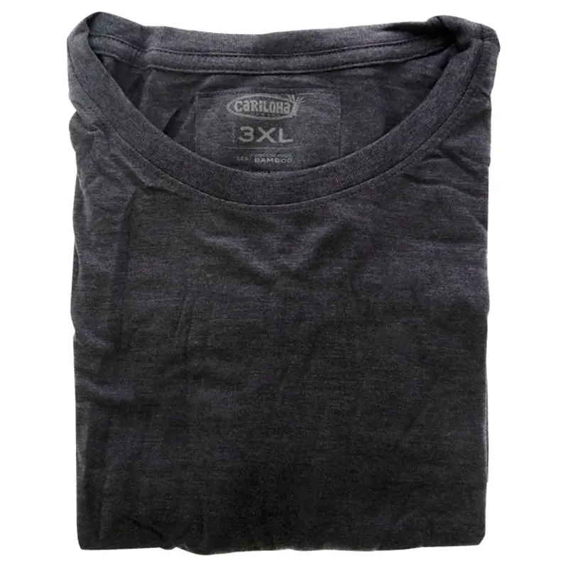 Cariloha Bamboo Crew Tee - Navy Heather by Cariloha for Women - 1 Pc T-Shirt (3XL)