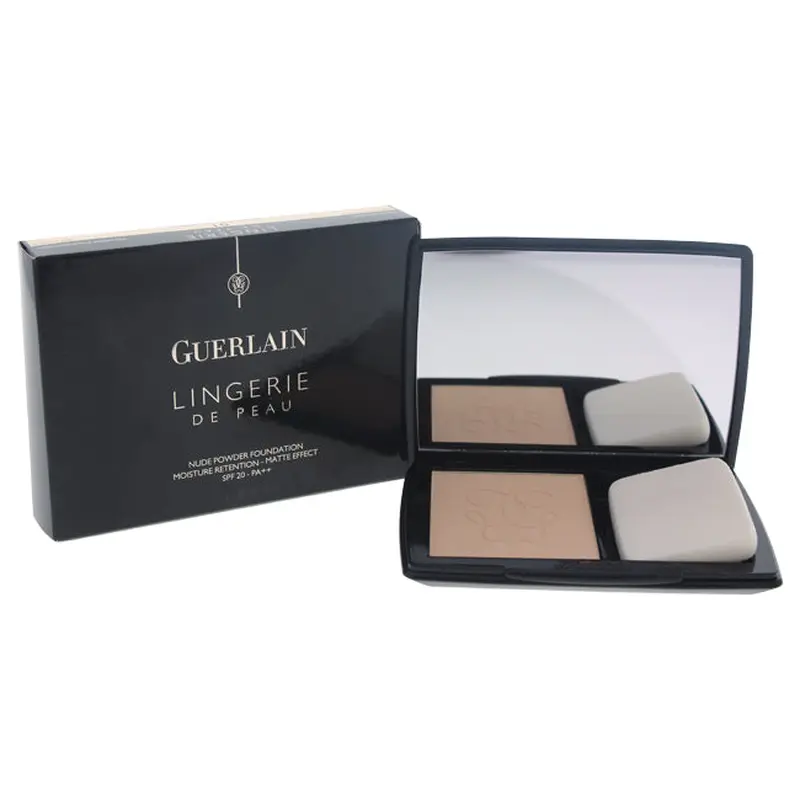 Guerlain Lingerie De Peau Nude Powder Foundation SPF 20 - # 01 Pale Beige by Guerlain for Women - 0.35 oz Powder Foundation (Refillable)