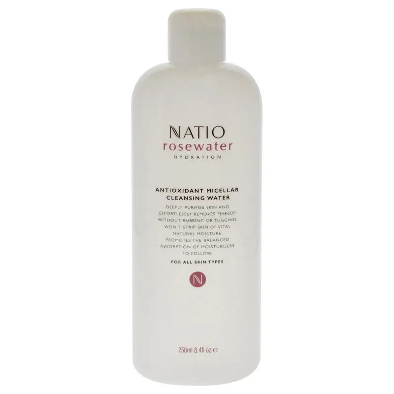 Natio Rosewater Antioxidant Micellar Cleansing Water by Natio for Women - 8.4 oz Cleanser