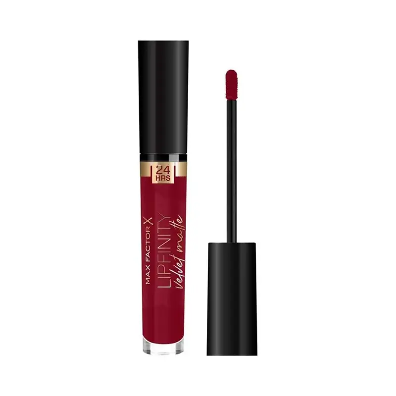 Max Factor Lipfinity Velvet Matte 90 Red Allure Liquid Lipstick 3.5ml