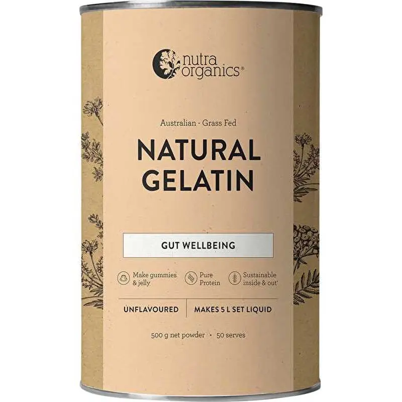 Nutra Organics Natural Gelatin 500g