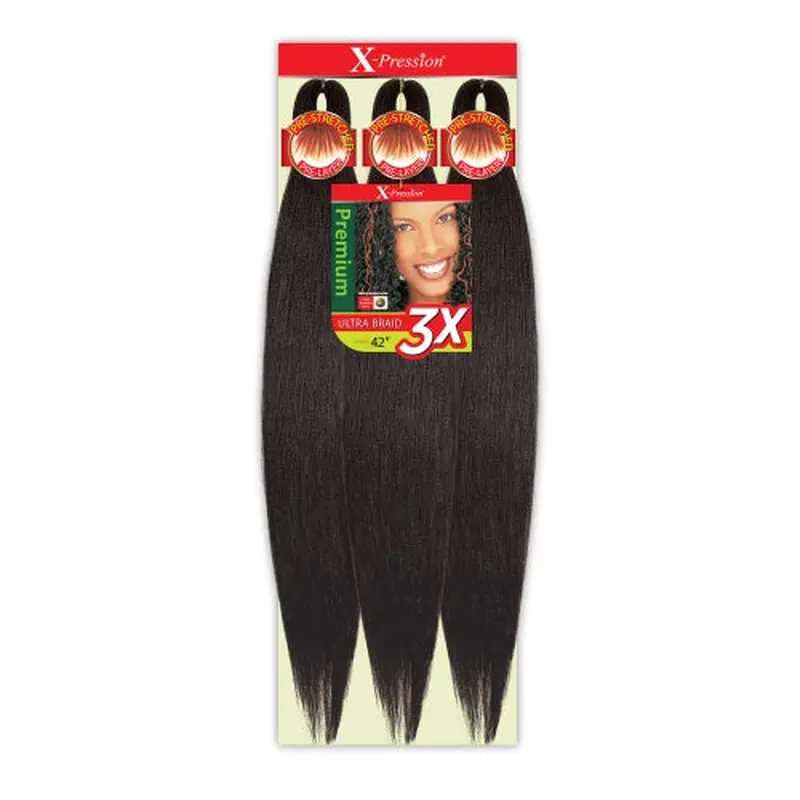 Outre Xpression Pre-Stretched Braiding Hair - 3X's Pack - 42"