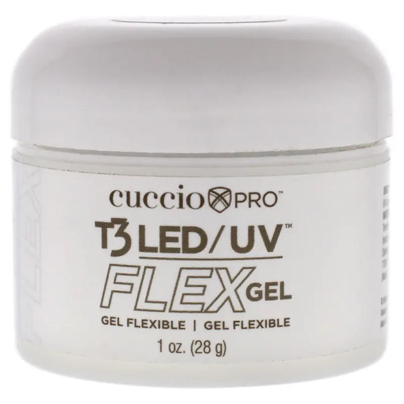 Cuccio Pro T3 LED-UV Flex Gel - White by Cuccio Pro for Women - 1.0 oz Nail Gel