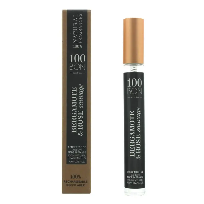 100 Bon Bergamote  Rose Sauvage Concentr Refillable Eau de Parfum 10ml