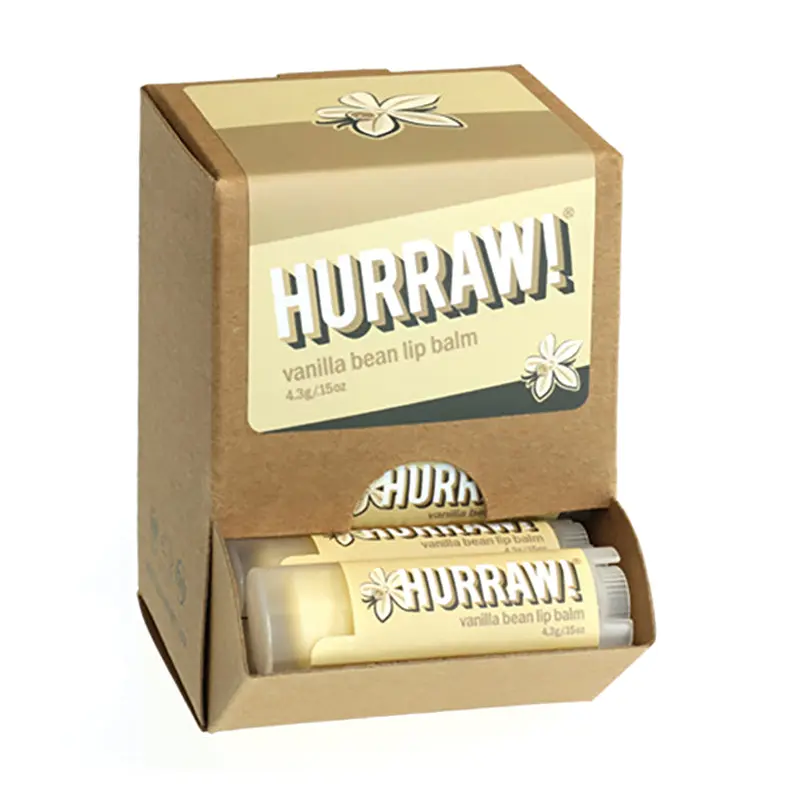 Hurraw! Lip Balm Vanilla Bean 4.3g x 24 Display