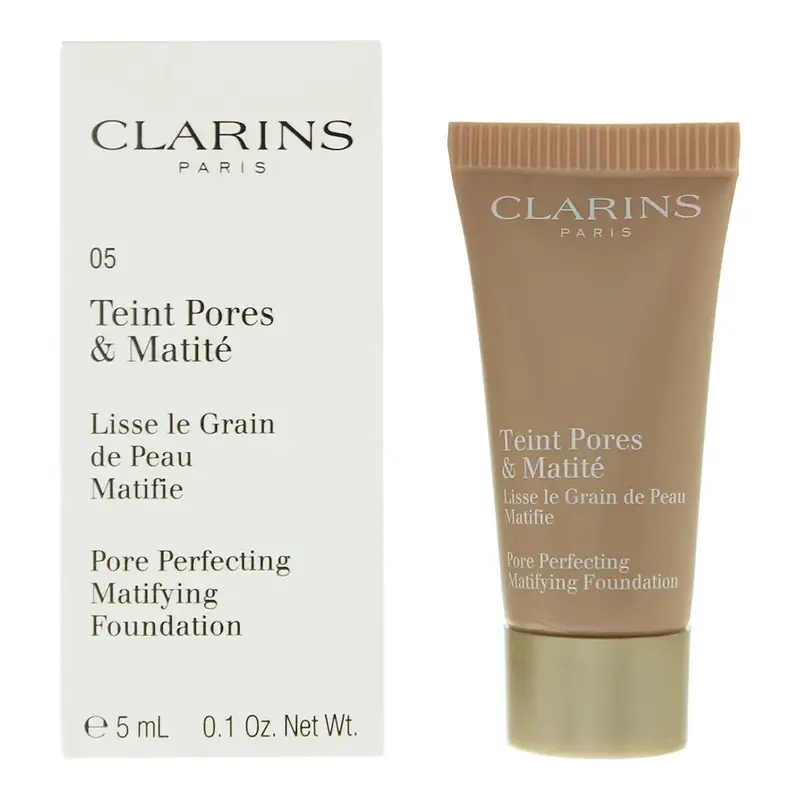 Clarins Pore Perfecting Matifying Tester 05 Nude Cappuccino Foundation 5ml - Ref 80020555