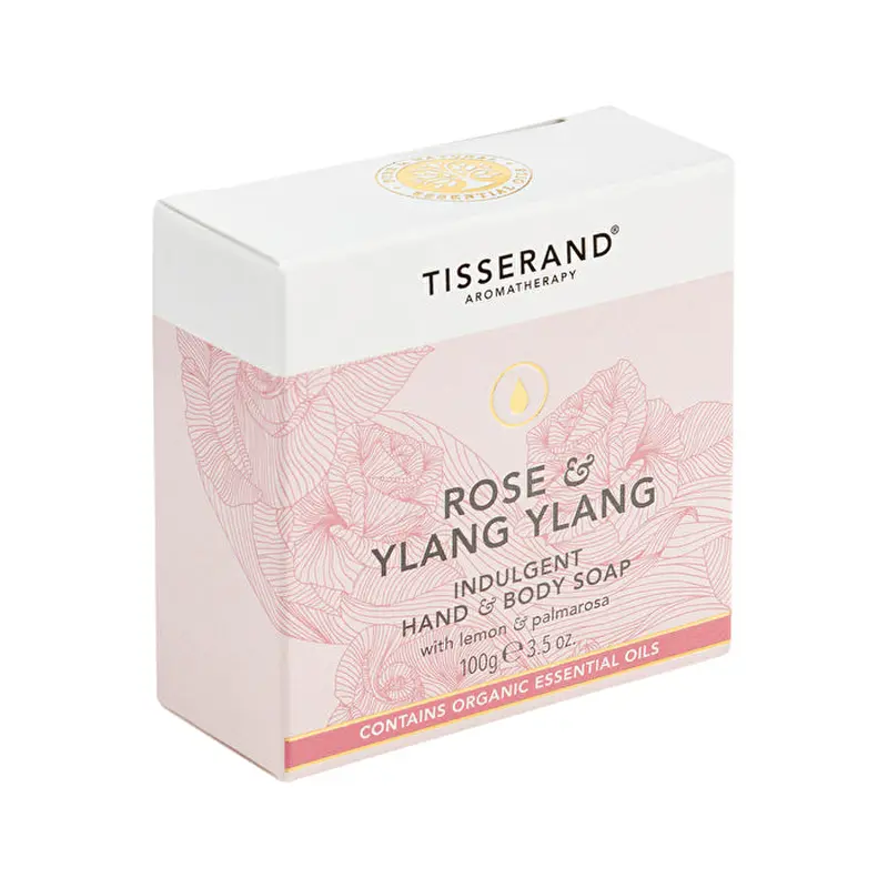 Tisserand Soap Hand Body Indulgent Rose & Ylang Ylang 100g