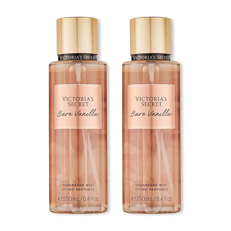 Victoria's Secret Bare Vanilla Fragrance Mist 250ml/8.4 oz - Pack of 2