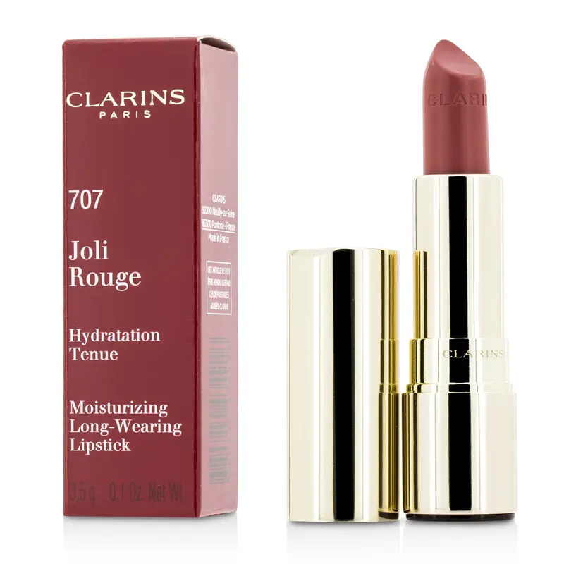 Clarins Joli Rouge (Long Wearing Moisturizing Lipstick) - # 707 Petal Pink  3.5g/0.12oz