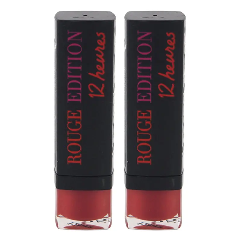 Bourjois Rouge Edition 12 Hours - 35 Entry VIP by Bourjois for Women - 0.12 oz Lipstick - Pack of 2