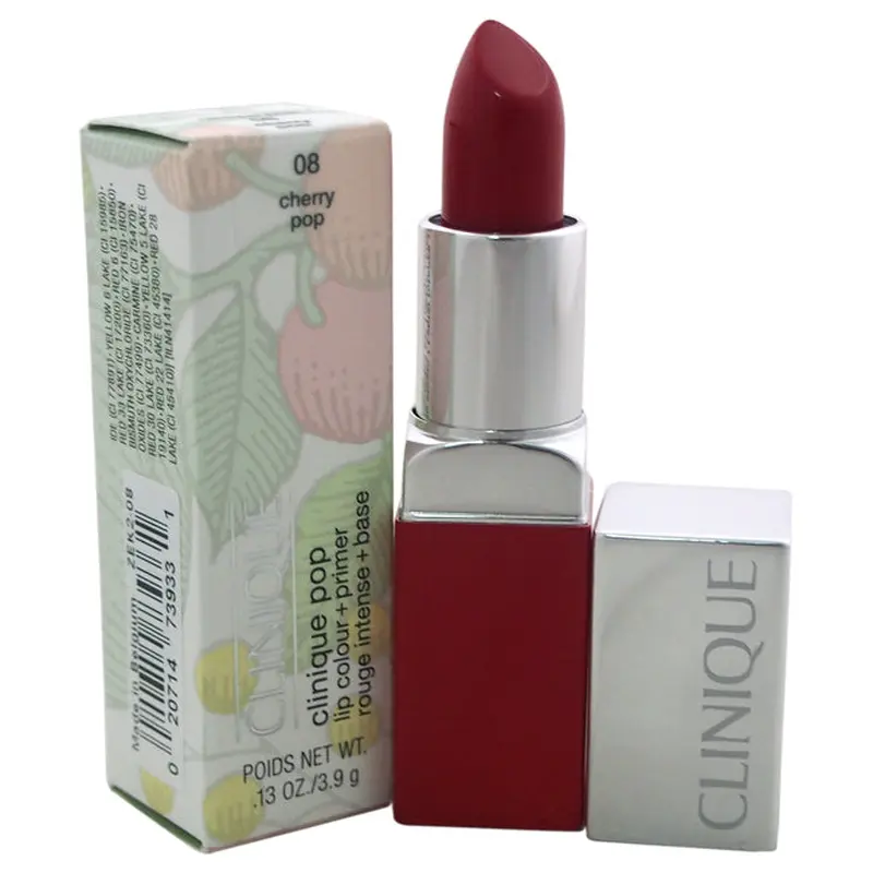 Clinique Clinique Pop Lip Colour + Primer - # 08 Cherry Pop by Clinique for Women - 0.13 oz Lipstick