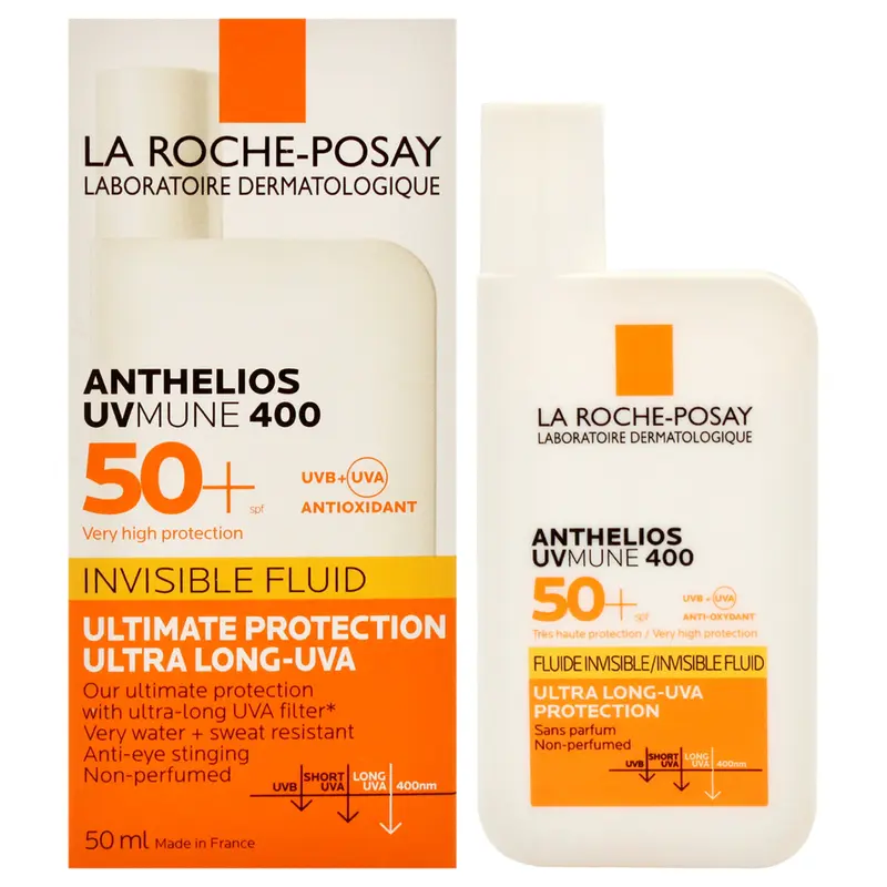 La Roche Posay Anthelios UVmune 400 Invisible Fluid SPF 50 Plus by La Roche-Posay for Women - 1.7 oz Sunscreen