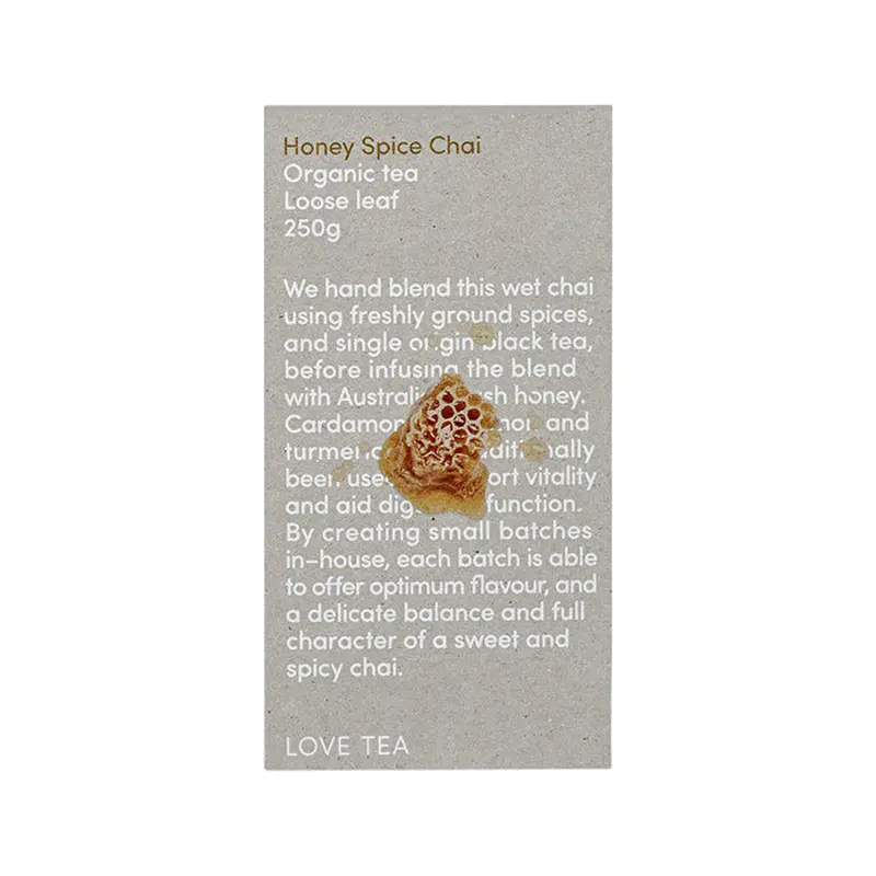 Love Tea Organic Honey Spice Chai Loose Leaf 250g