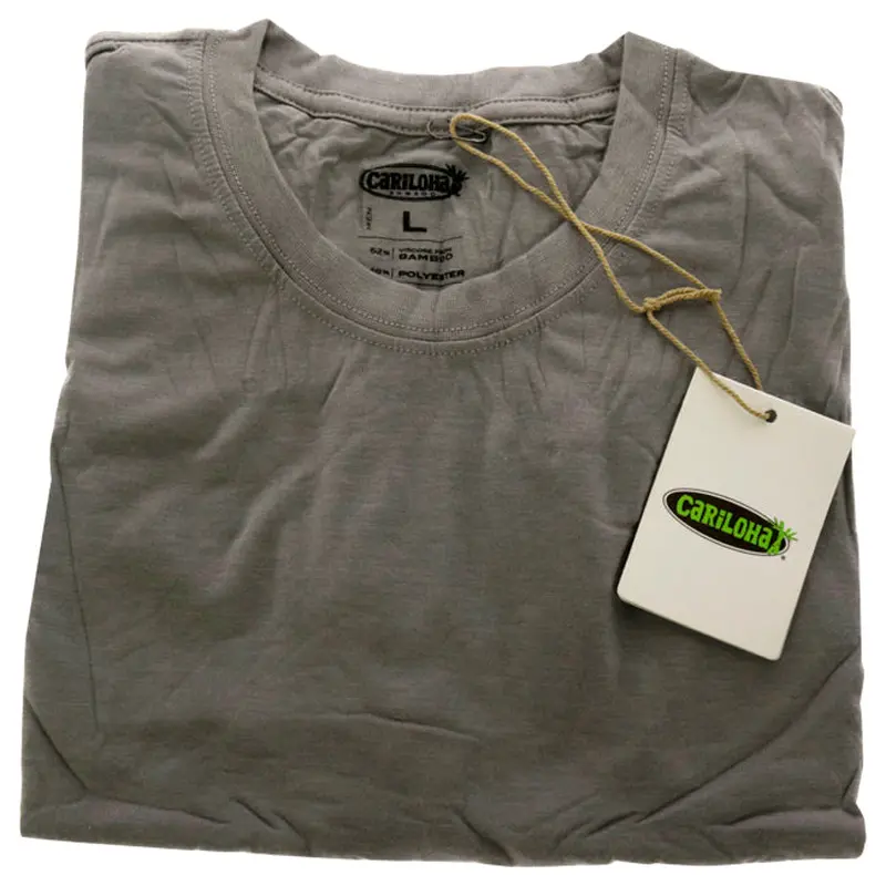 Cariloha Bamboo Comfort Crew Tee - Gray by Cariloha for Men - 1 Pc T-Shirt (L)