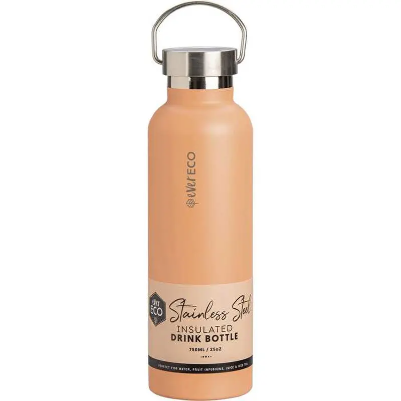 Ever Eco Insulated Stainless Steel Bottle Los Angeles Peach 750ml