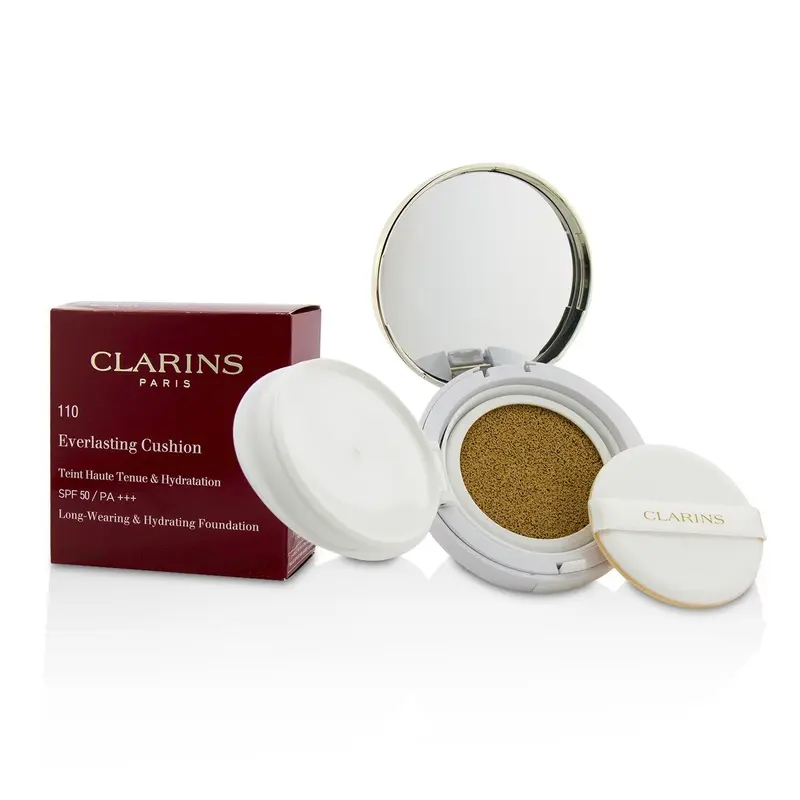 Clarins Everlasting Cushion Foundation SPF 50 - # 110 Honey  13ml/0.5oz