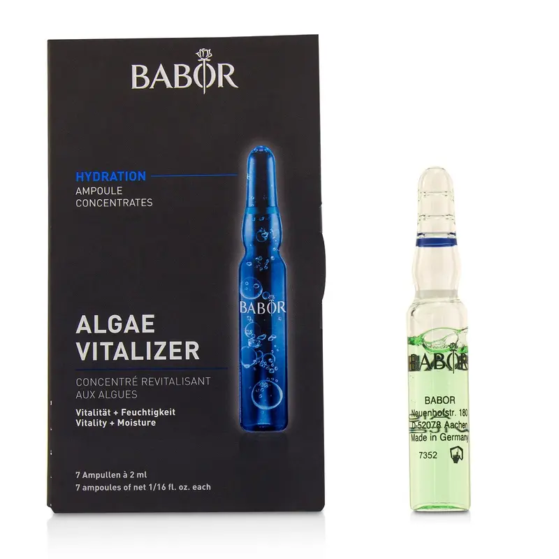 Babor Ampoule Concentrates Hydration Algae Vitalizer (Vitality + Moisture) - For Dull, Dry Skin  7x2ml/0.06oz