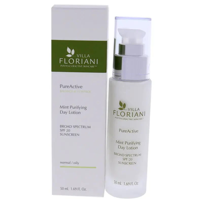 Villa Floriani Mint Purifying Day Lotion SPF20 by Villa Floriani for Women - 1.69 oz Lotion