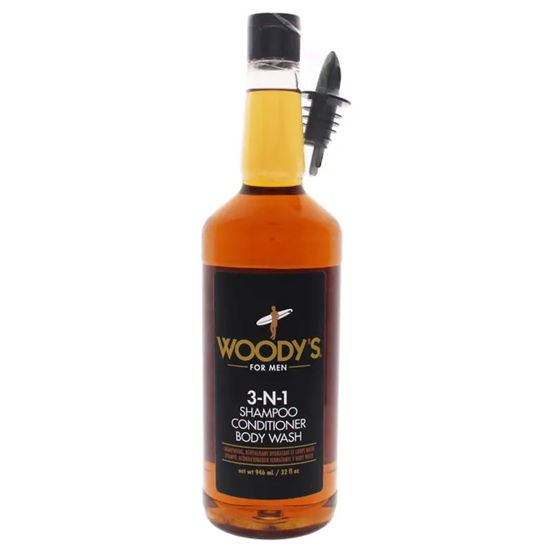 Woodys 3-In-1 Shampoo Conditioner and Body Wash by Woodys for Men - 32 oz Shampoo