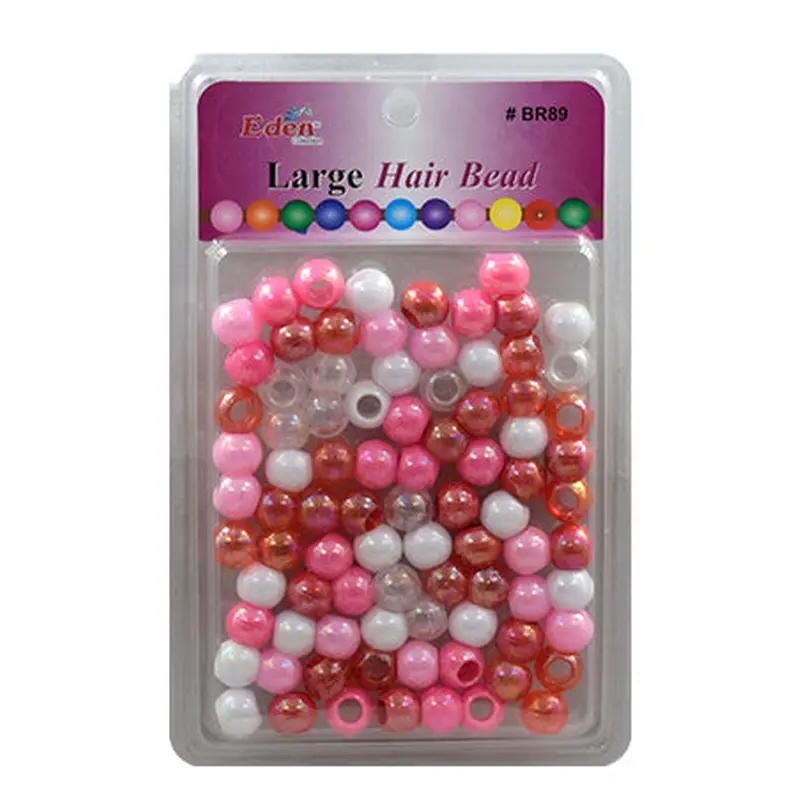 Eden Large Hair Beads Jumbo Pack - Glossy Pink Tone #BR89P6AB