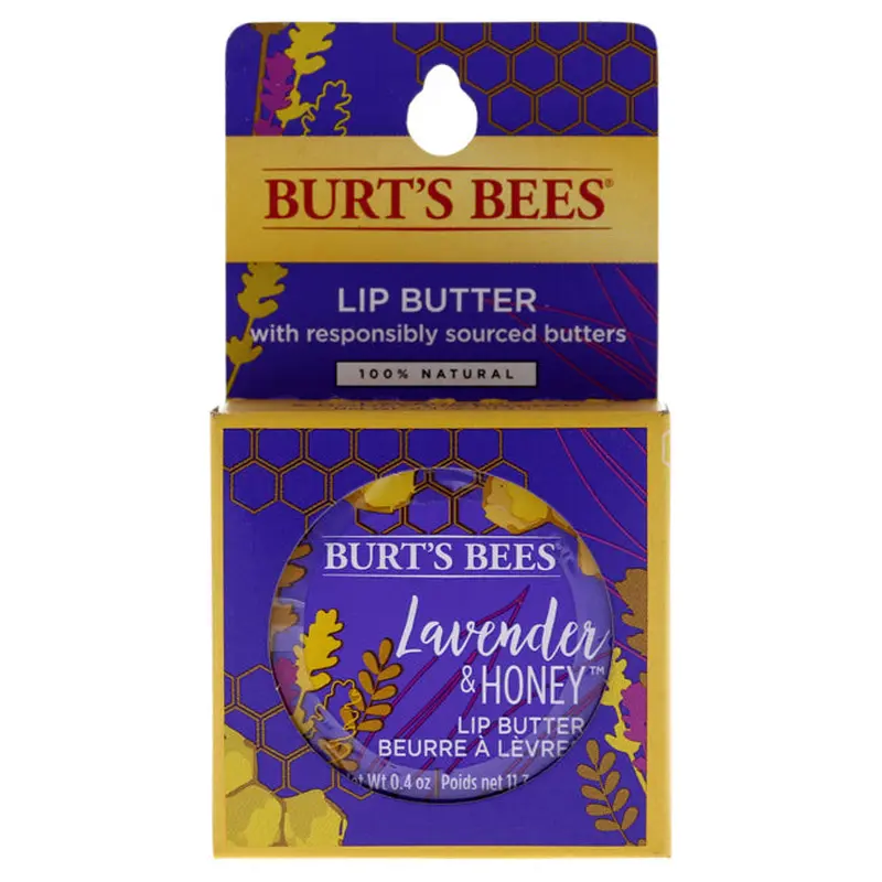 Burts Bees Lavender and Honey Lip Butter Blister by Burts Bees for Unisex - 0.4 oz Lip Balm