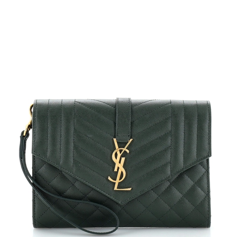 Classic Monogram Envelope Wristlet Clutch Mixed Matelasse Leather S744816899230