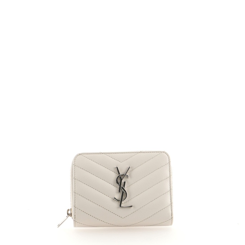Classic Monogram Zip Around Wallet Matelasse Chevron Leather Compact S744816682144