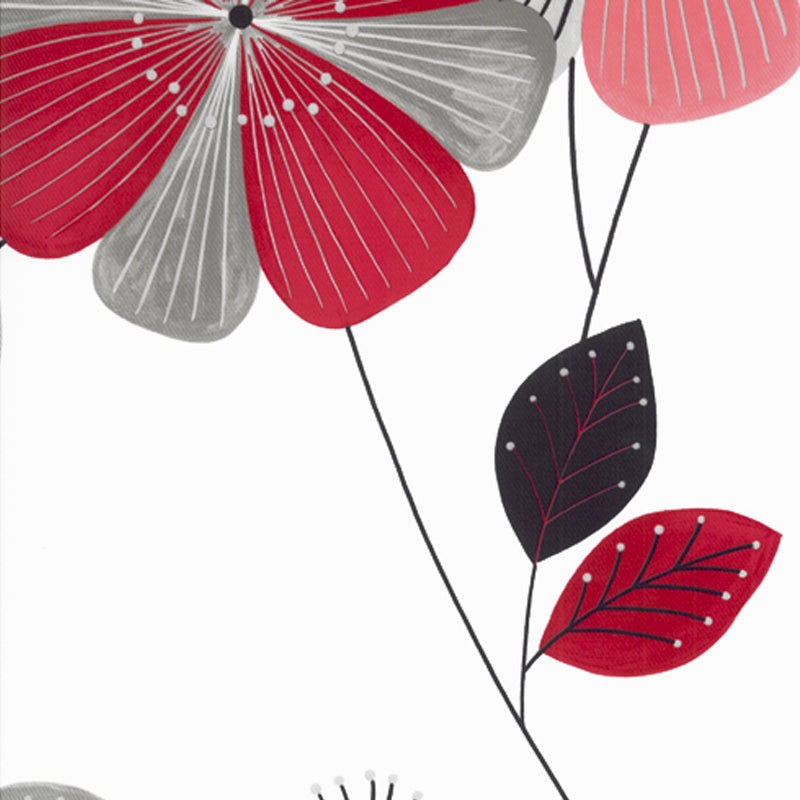 Home Decor Fabric - Signature Signature Miles 14 - black, grey, pink, red