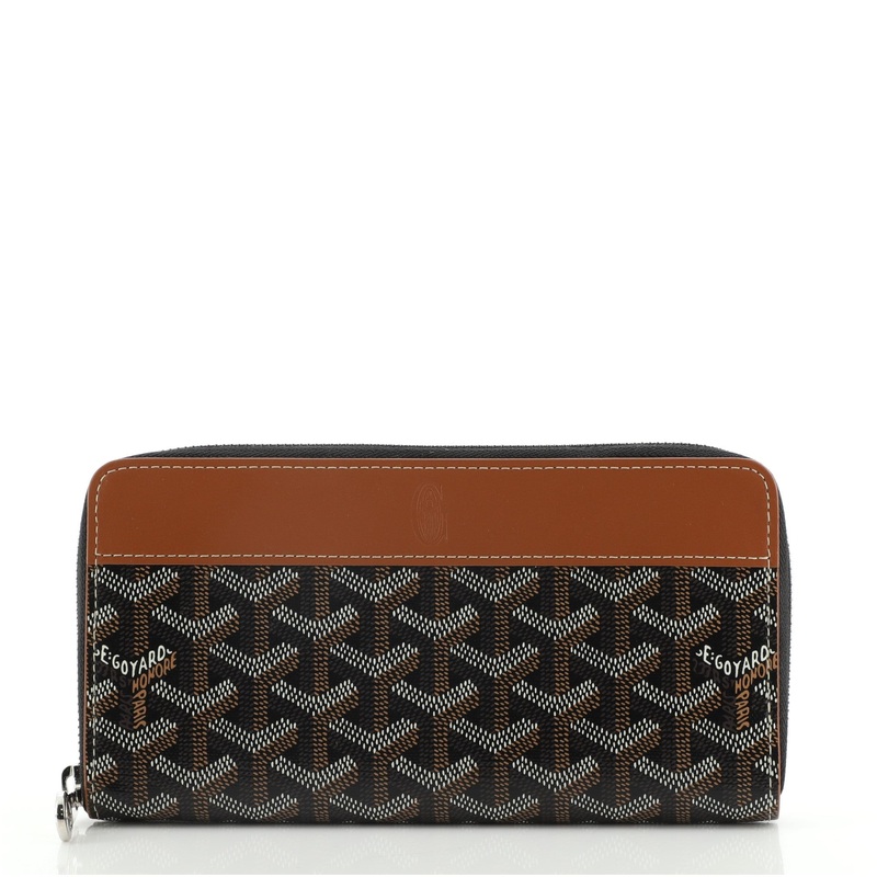 Matignon Zip Wallet Coated Canvas with Leather S744816672761