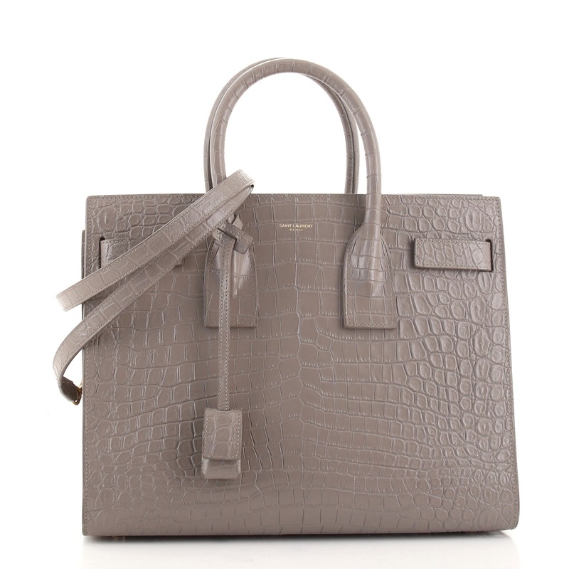 Sac de Jour NM Bag Crocodile Embossed Leather Small S744816625157