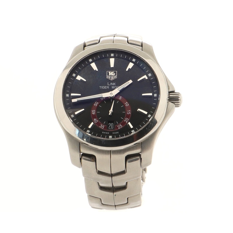 Tiger Woods Link Calibre 6 Automatic Watch Stainless Steel 39 S744816619178