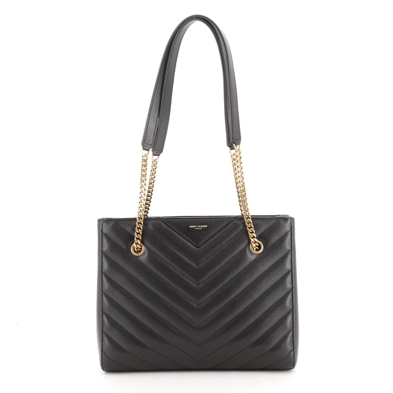 Tribeca Shopping Tote Matelasse Chevron Leather Small S744816689850