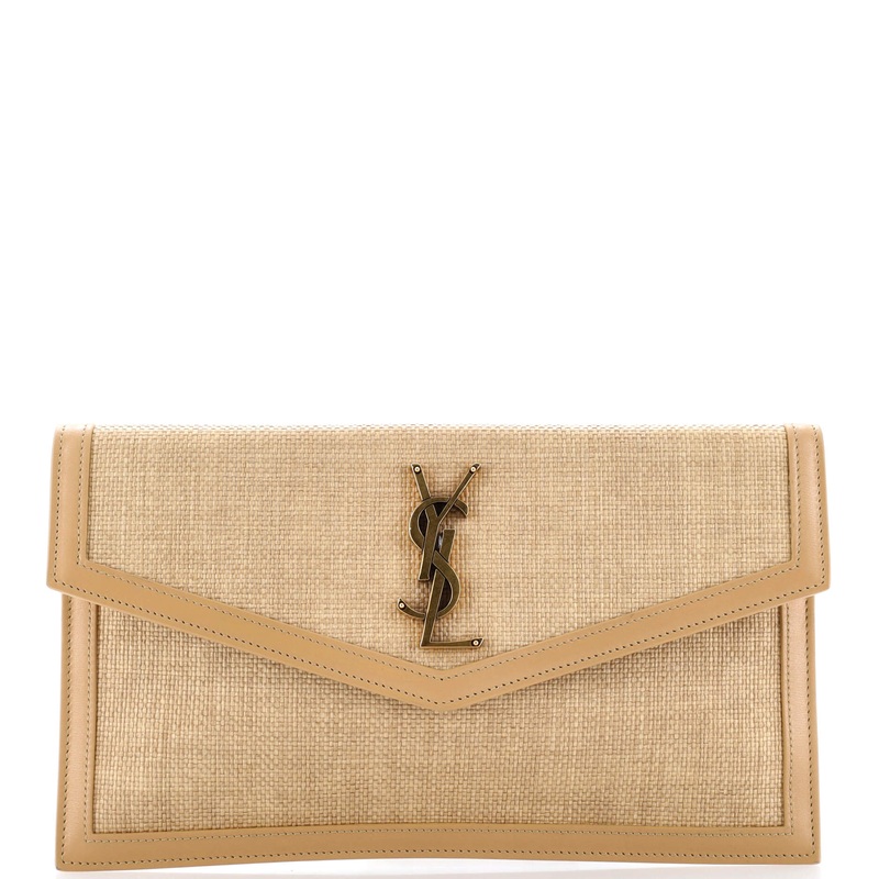 Uptown Pouch Woven Raffia S744816828705